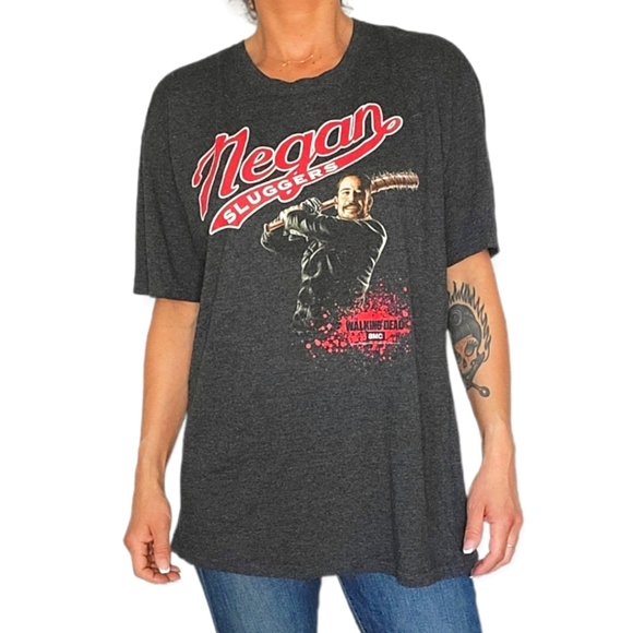 Loot Crate Other - Lootecrate X Large Dark Grey Neegan The Walking Dead Collector Short Sleev Shirt